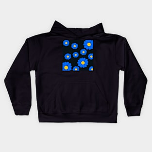 blue daisies Kids Hoodie